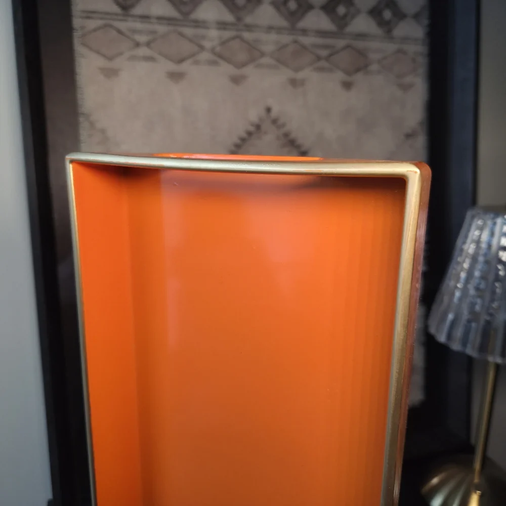 Orange Decorative Vanity Tray for Home Decor